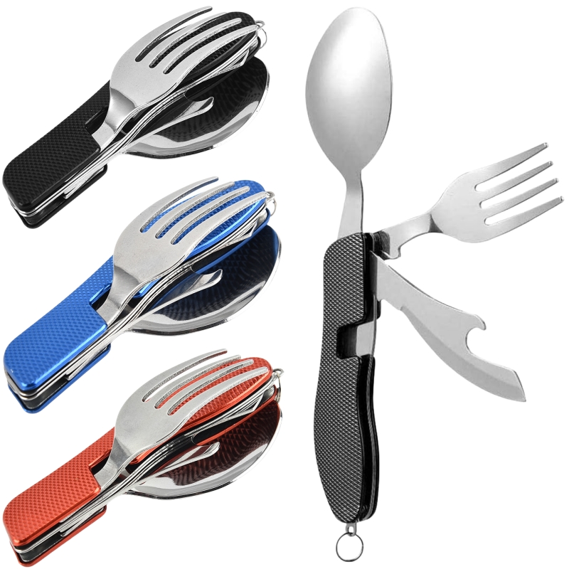 Camping Cooking Knife Set - 4 in1 طوي التخييم أواني مجموعة