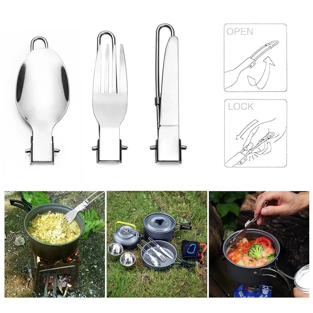 Camping Cooking Knife Set - 1 مجموعة في الهواء الطلق التخييم