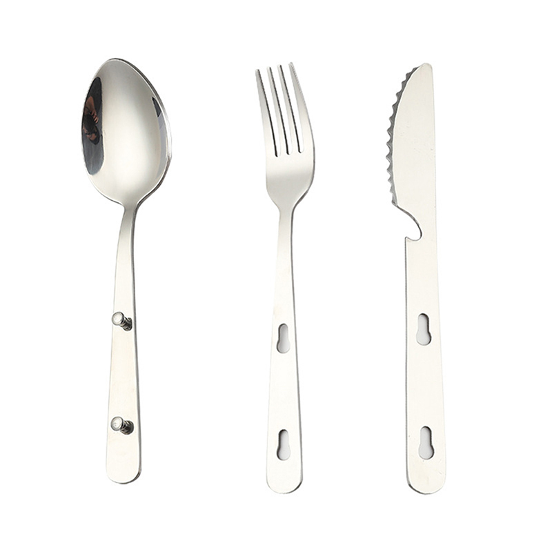 طقم أدوات مائدة محمول للاستخدا - مراجعة Camping Cooking Knife Set وسعره