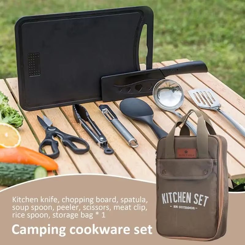 طقم أدوات طهي للتخييم مكون من  - مراجعة Camping Cooking And Eating وسعره