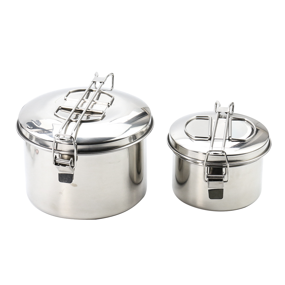 وعاء معلق للتخييم من الفولاذ ا - مراجعة Camping Cooking Pot With Lid وسعره
