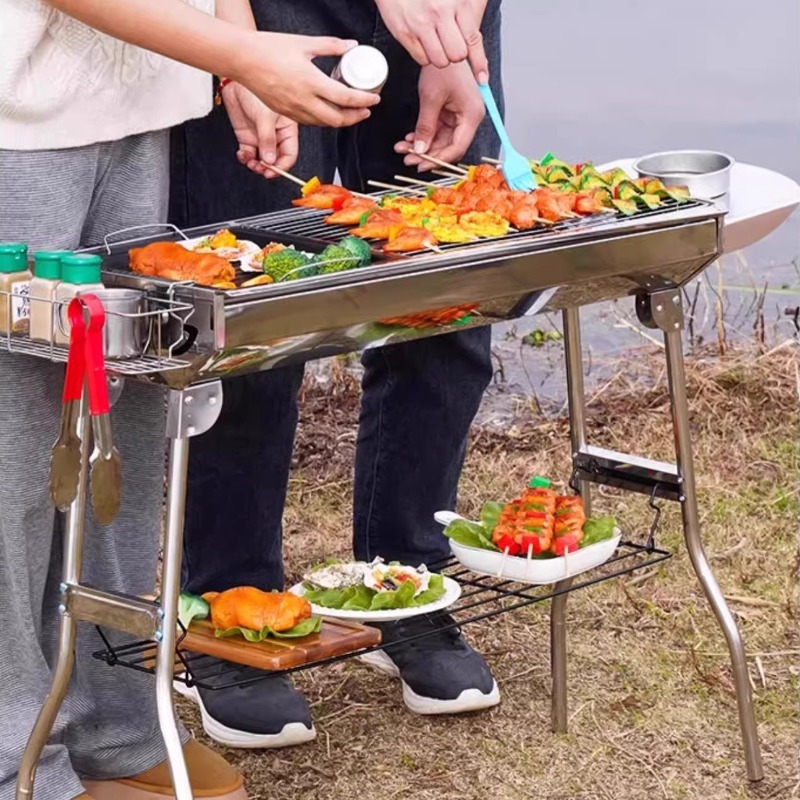 شواية باربيكيو من الفولاذ المق - مراجعة Camping Cooking Requirements وسعره