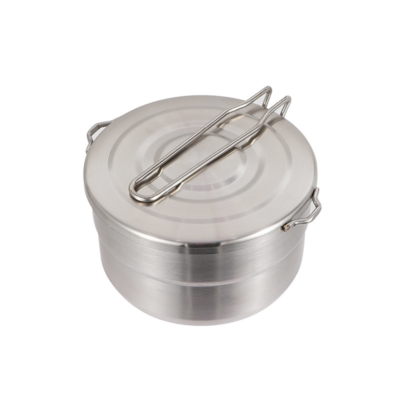 وعاء طبخ خارجي من الفولاذ المق - مراجعة Camping Cooking Pot With Lid وسعره