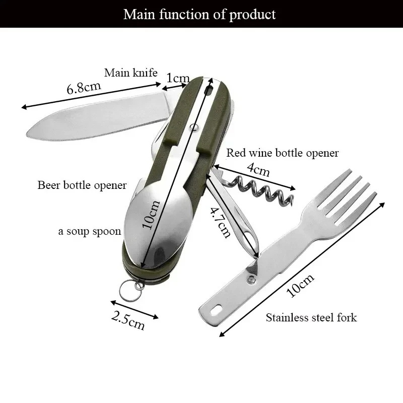 طقم أدوات مائدة للتخييم من الف - مراجعة Camping Cooking Knife Set وسعره