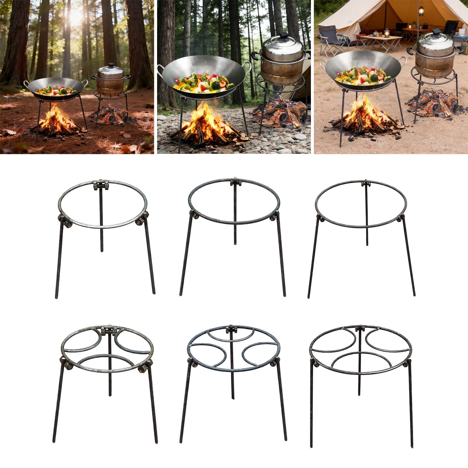 حامل ثلاثي القوائم للموقد، حام - مراجعة Camping Cooking Open Fire وسعره