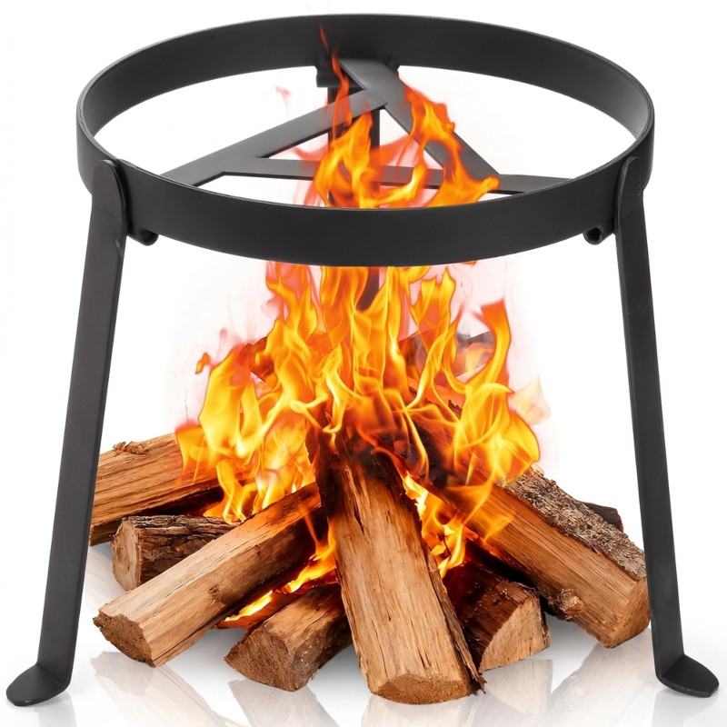 حامل ثلاثي القوائم FSTE لأواني - مراجعة Camping Cooking Open Fire وسعره