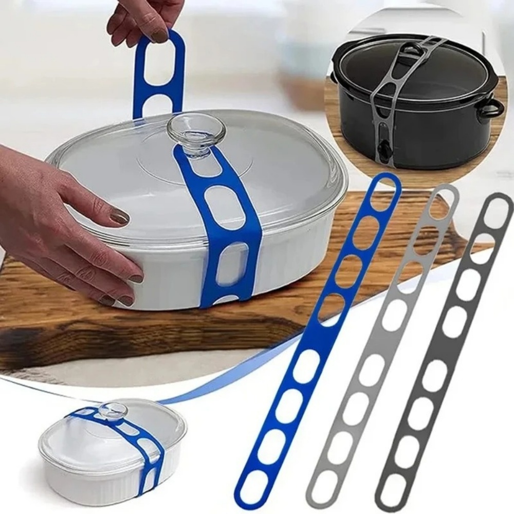 حزام سيليكون مرن قابل لإعادة ا - مراجعة Camping Cooking Pot With Lid وسعره