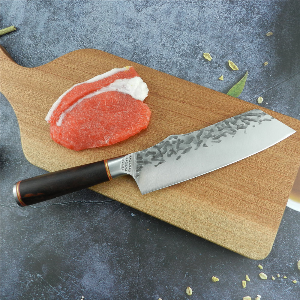 RZD الشيف الطبخ غطاء سكين التق - مراجعة Camping Cooking Knife With Sheath وسعره