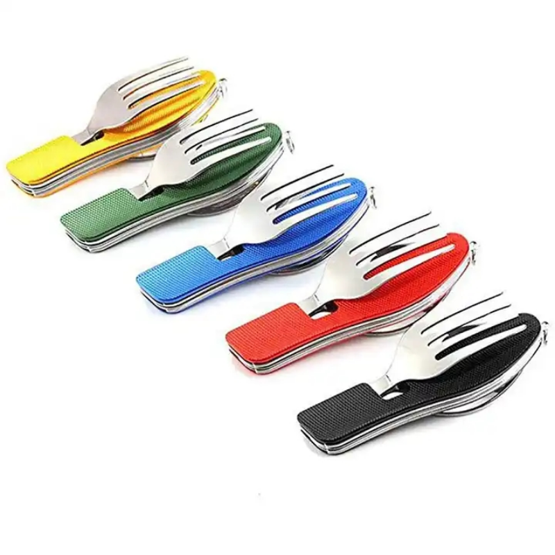 الفولاذ المقاوم للصدأ أدوات ال - مراجعة Camping Cooking Knife Set وسعره