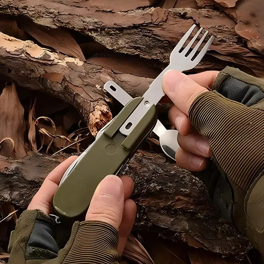معدات التخييم: طقم سفر 5 في 1  - مراجعة Camping Cooking Survival وسعره