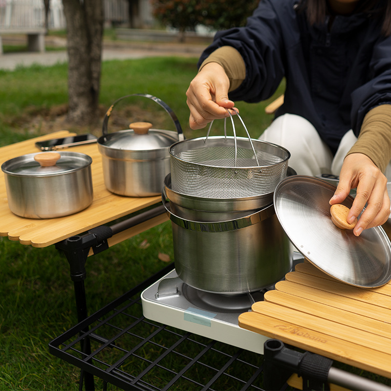 NOBANA أحدث في الهواء الطلق أو - مراجعة Camping Cooking Knife Set وسعره
