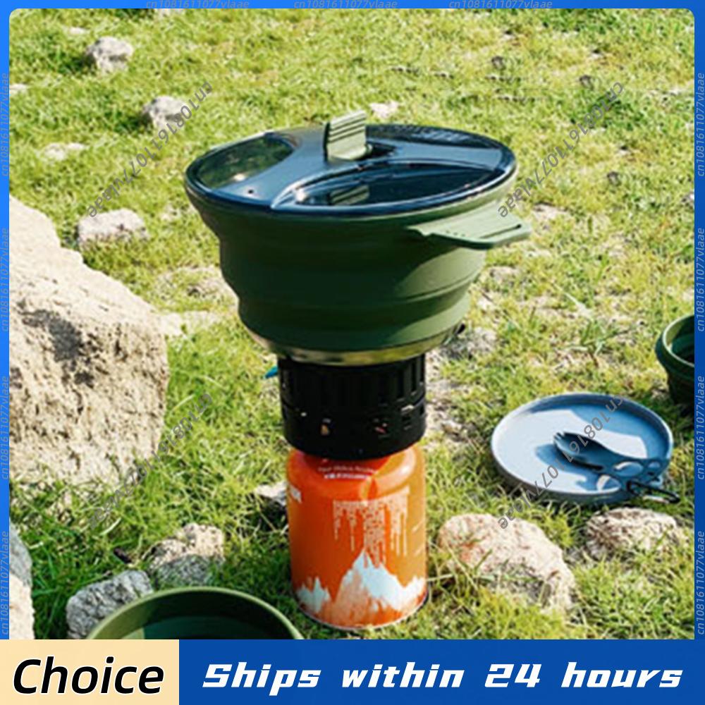 وعاء طهي قابل للطي ومحمول للتخ - مراجعة Camping Cooking Open Fire وسعره