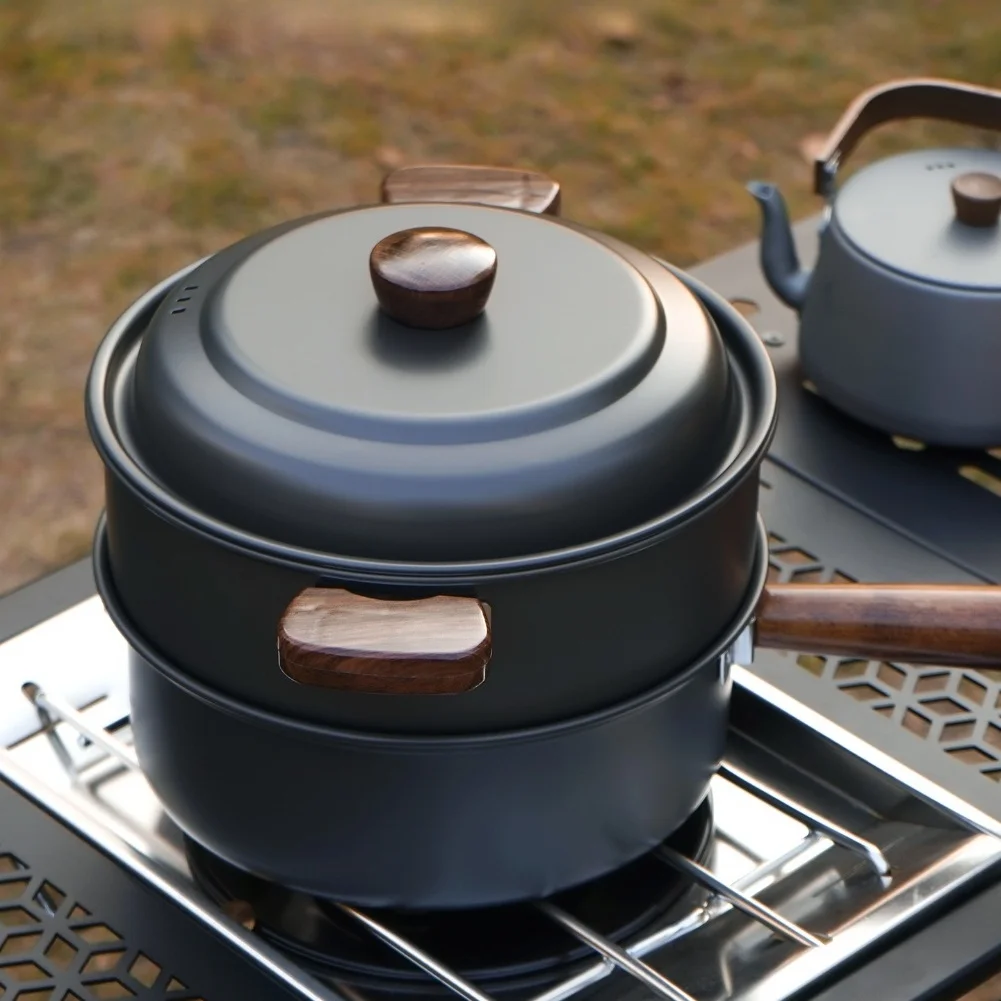 3L التخييم طقم أوعية الطبخ سبا - مراجعة Camping Cooking Pot With Lid وسعره