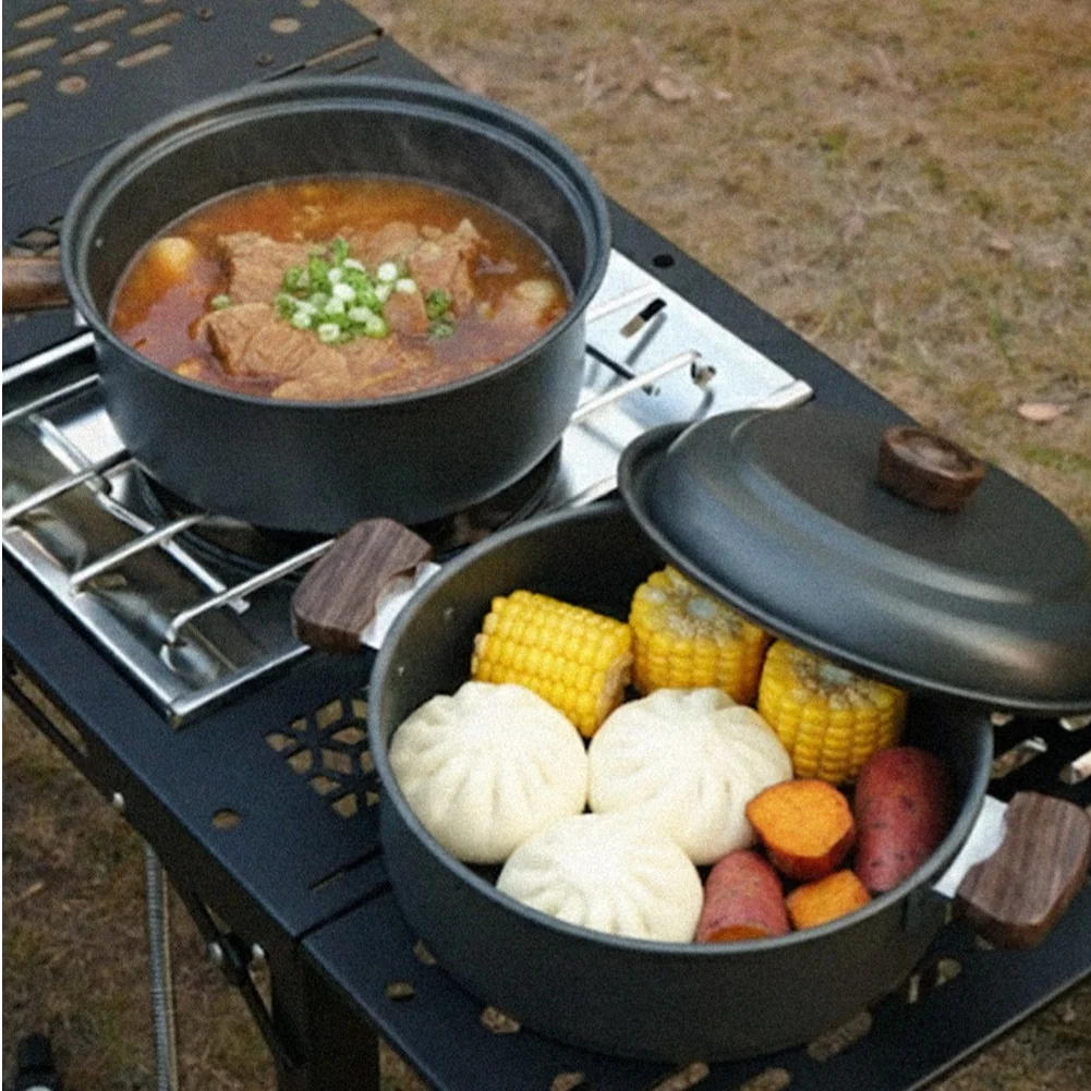 3L التخييم طقم أوعية الطبخ سبا - مراجعة Camping Cooking Pot With Lid وسعره