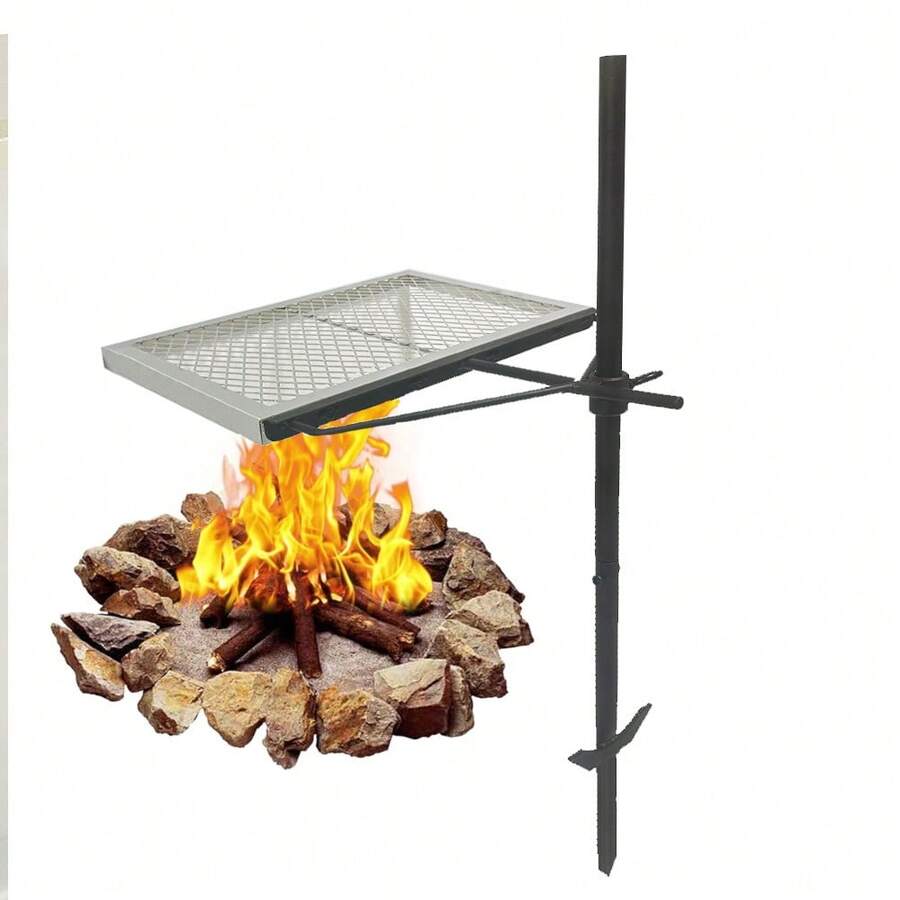 360 °   شواية نار قابلة للتعدي - مراجعة Camping Cooking Open Fire وسعره
