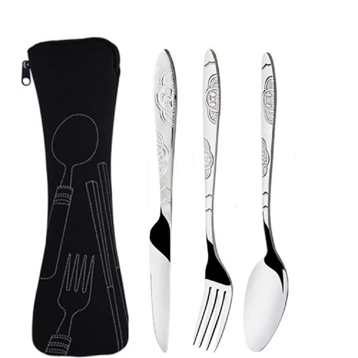مجموعة أدوات المائدة القابلة ل - مراجعة Camping Cooking Knife Set وسعره
