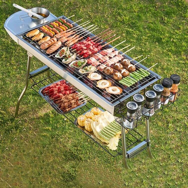 شواية محمولة من الفولاذ المقاو - مراجعة Camping Cooking Requirements وسعره