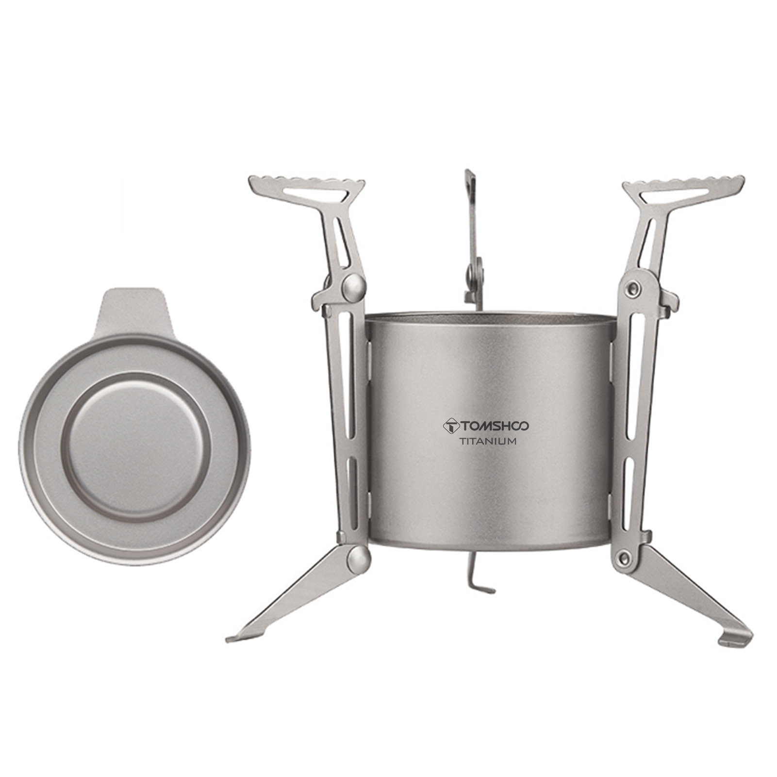 موقد كحول TOMSHOO Ti مع غطاء و - مراجعة Camping Cooking Pot With Lid وسعره