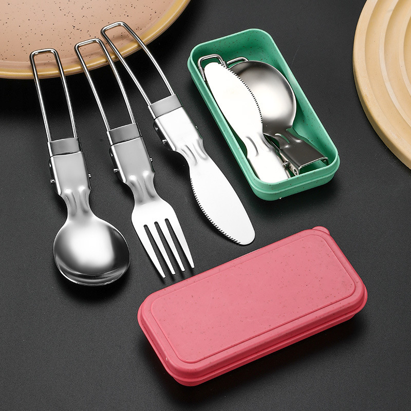 طقم أدوات مائدة محمول صغير من  - مراجعة Camping Cooking Knife Set وسعره